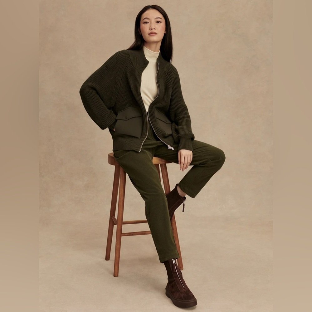 New Varley Nell Reg Tapered Leg 29" | Forest Night S